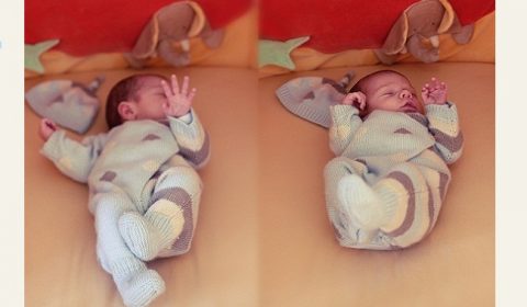 Grenouillère-de-naissance-pou-bébé-tricotée-main