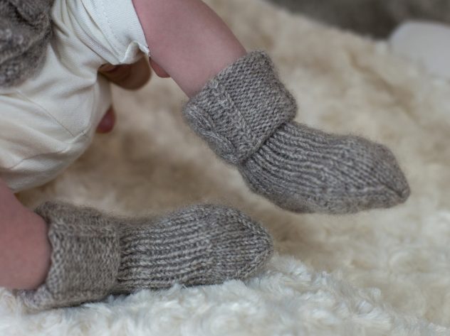 Bulle Nordique chaussettes en laine cachemire pour bébé__