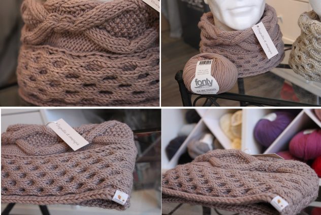 Bonnet-et-snood-tricotés-en-laine-100-pour-cent-mérinos 4