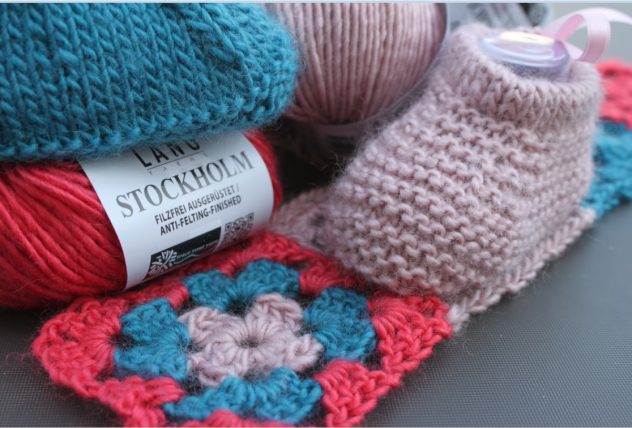 crochet et tricot en laine Stockholm de Lang yarns