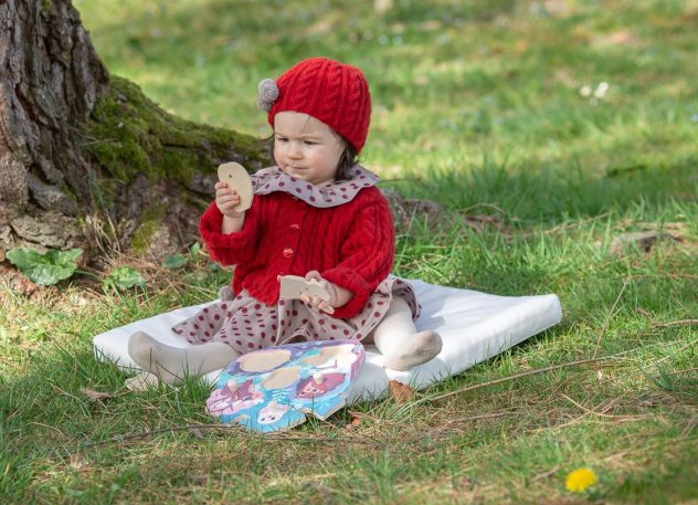 Bulle Pétillante-jolie tenue en cachemire pour bébé-12 mois p