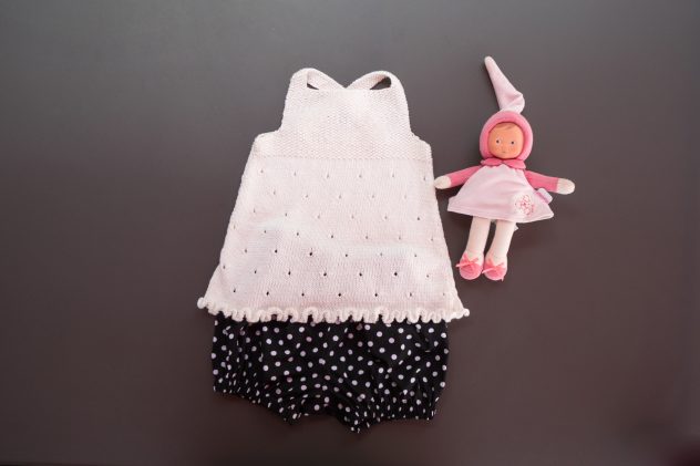 Sorbet-DIY tricot gratuit-top en coton pour enfant