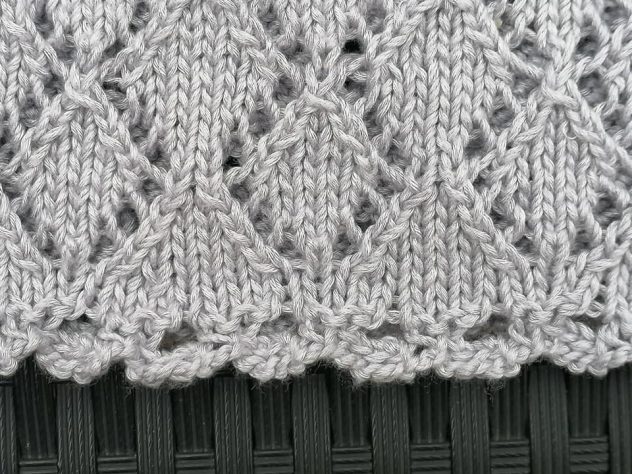 tricoter une bordure festonnée