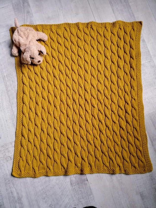 couverture -baby blanket mérino 70 lang yarns