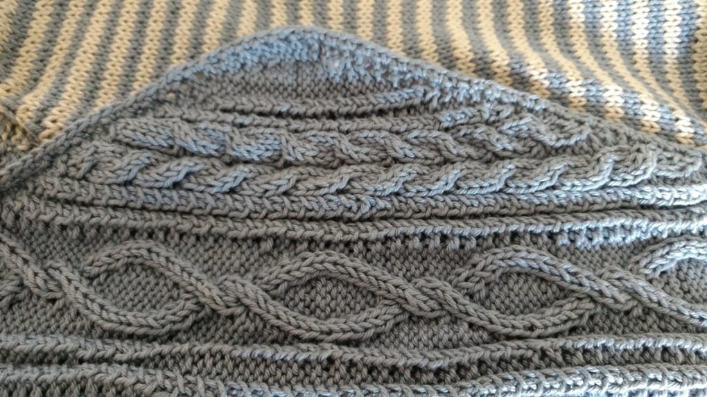 point de tricot zigzag légende pull aran