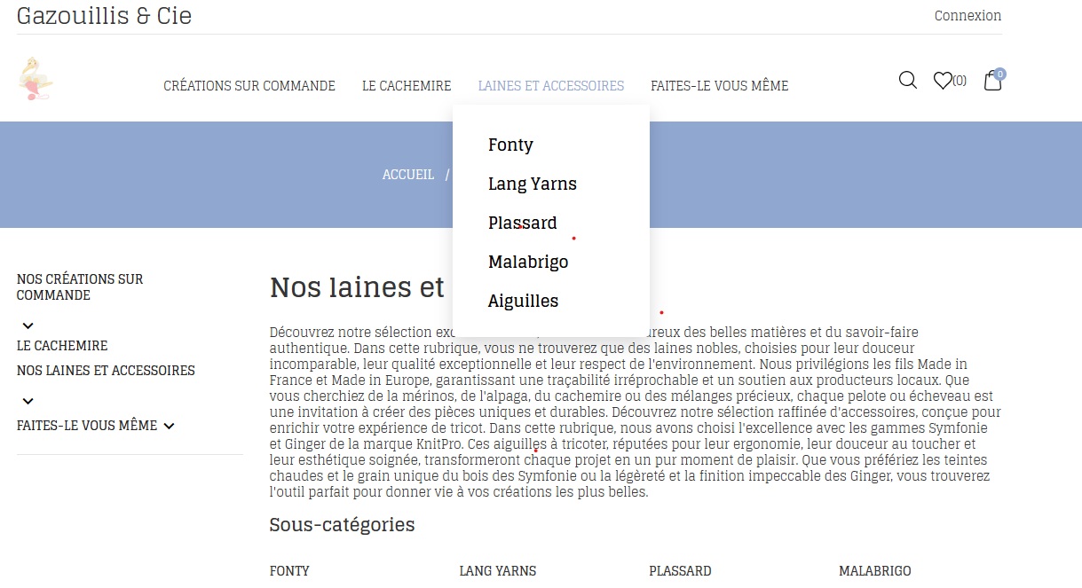 e boutique Laines et accessoires